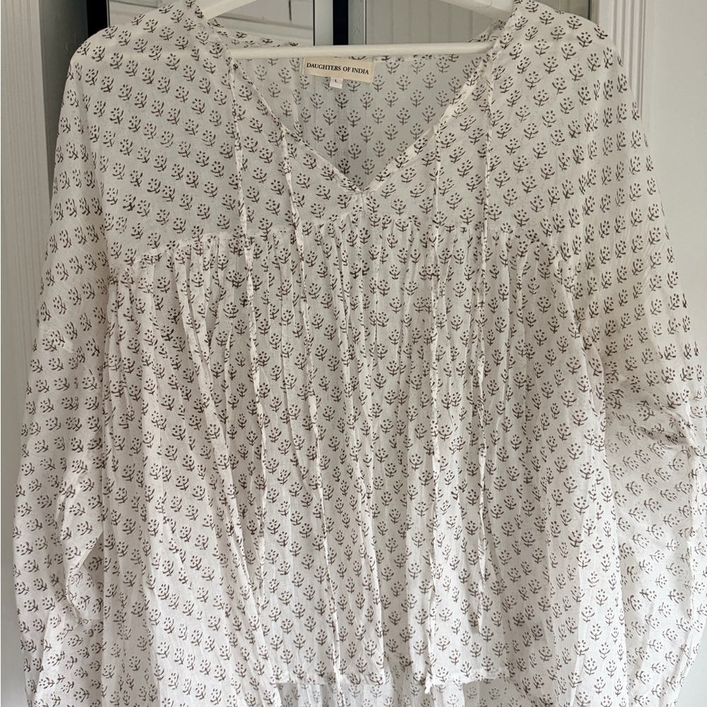 Daughters of India Rashmi Blouse - Cinnamon - Picture 2 of 4